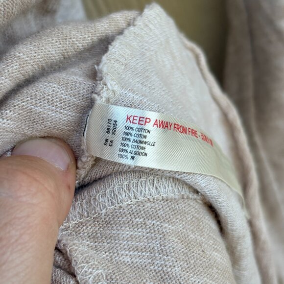 Free People Beach Cocoon Cowl Neck Sweater Women's XS/S Oatmeal Pullover Comfort - Picture 4 of 8